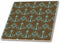 3dRose Chic Blue and Brown Chandeliers 8 Inch Ceramic Tile