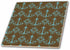 3dRose Chic Blue and Brown Chandeliers 8 Inch Ceramic Tile