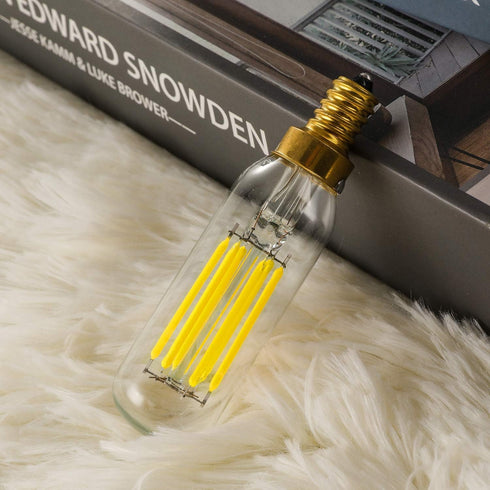 E12 Bulb Dimmable 6W 60 Bulb 4000K T6 T25 E12 Bulb 60 AC120V 600LM e12 Bulb 6Pack LEOOLS LED Equal watt Light Daylight