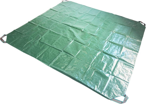 7x7 Ft Yard Garden Leaf Tarp W/ 4 Handles Waterproof Tarp for
