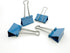 Binder Clips Small Metal Clamp 0.75 inch / 19 mm (Blue, 40-PCS)