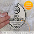 SmartSign Premium No Smoking Thank You Sign for Business & Home, 4" x 5" Aluminum with Adhesive Backing