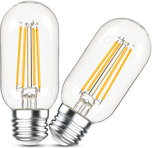 Dimmable E26 LED Edsion Bulbs 60Watt, 4.3 inches T45/T14 6W Tubular Light