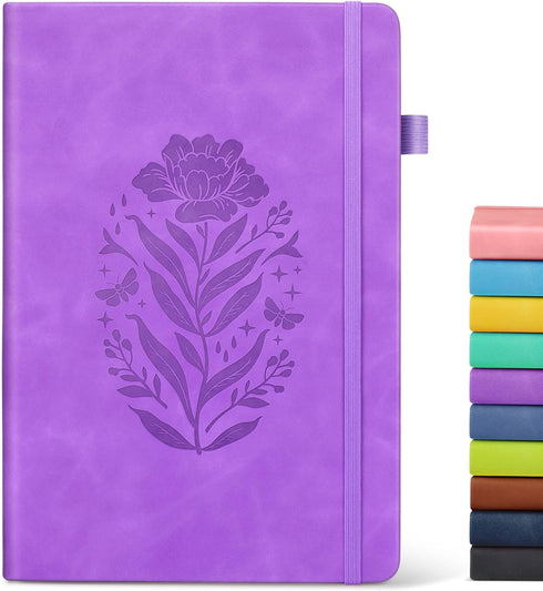 Lined Journal Notebook for Women - A5 200 Pages Hardcover Leather Journals for Daily Writing