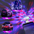 Lmaytech (4 Packs) USB Mini Disco Ball Party Lights, Sound Activated DJ Stage Strobe Lights, Portable Led Car