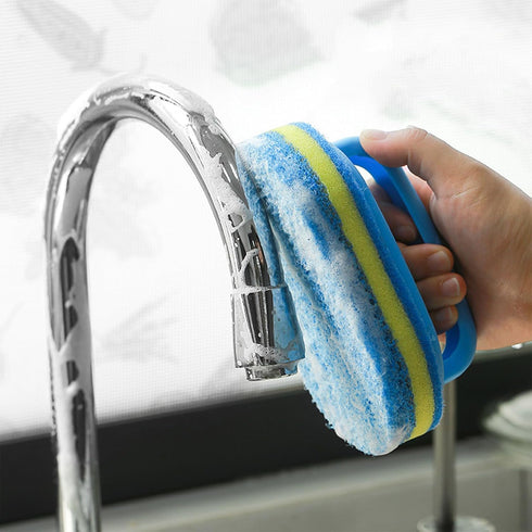 Aiokuo All Purpose Cleaning Brush for Bathroom, Kitchen, Bathtub, and Shower Heavy Duty