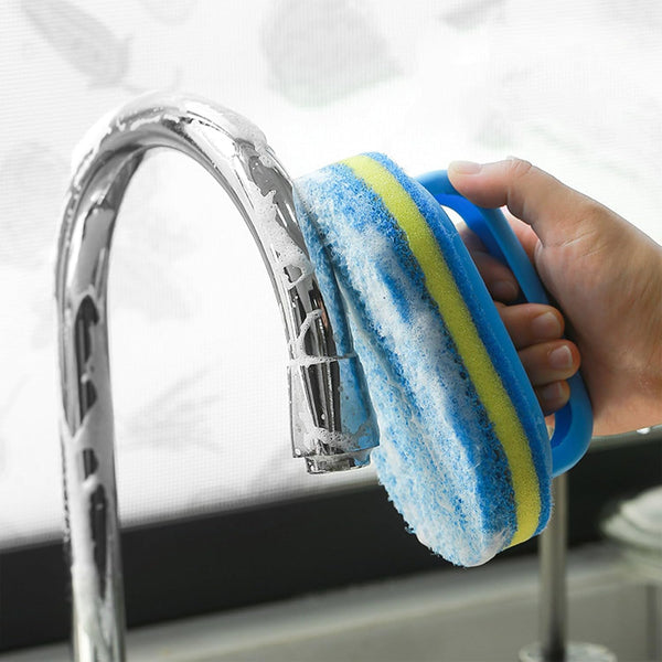 Aiokuo All Purpose Cleaning Brush for Bathroom, Kitchen, Bathtub, and Shower Heavy Duty
