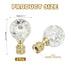 PATIKIL 1/4-27 2Pcs Lamp Finial Cap for Lampshade Harp Top, Cap Nut Screw Cap Knob Clear Crackle Ball Shaped Crystal