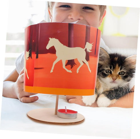 2pcs Toddmomy DIY Paper Rotary Lantern Kit for Boy Girl Festive Craft Material for School Science Projects for Chinese