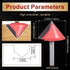 6mm (6mm 32mm 60 KATUR V Grooving Router Bit, Carbide Tipped V Shape Router Bit for CNC Engraving, End Mill Woodworking
