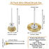 36 Pack Wire Wheel Brush Set, 1/8 Inch Shank Brass and Stainless Steel Rotary Buffing Brush Kit