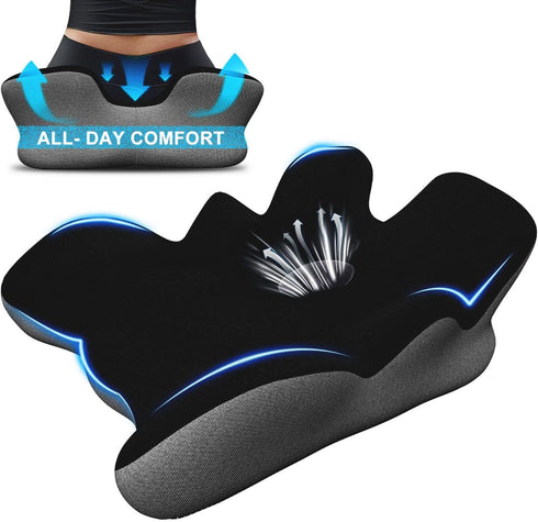 Eozier Seat Cushion for Hip Coccyx Pressure Relief, 6in Thick Extra Large Ergonomic