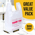 SheerDelight 300 Count (11"x 6"x 21"), Plastic Bags, Thank You Bags, Plastic Bags With Handles For Shopping, Grocery