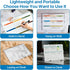 Dry Erase White Board with Stand, Double-Sided 12x16 inch, 10 Markers, 6 Magnets, Portable for Planning