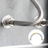 Faucet Supply Hose Connector 2Pcs 400mm/16" 304 Stainless Steel G1/2 Female Water Supply