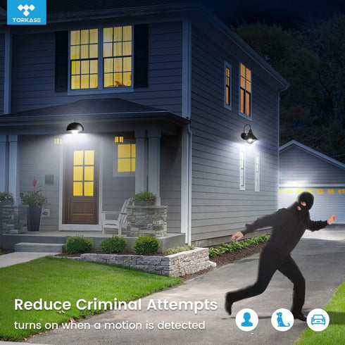 Bulbs 13W (100W 3 Pack A19 E26 Bulb, 5000K Motion Sensor Light Equivalent), Motion Activated Dusk to Dawn LED Daylight
