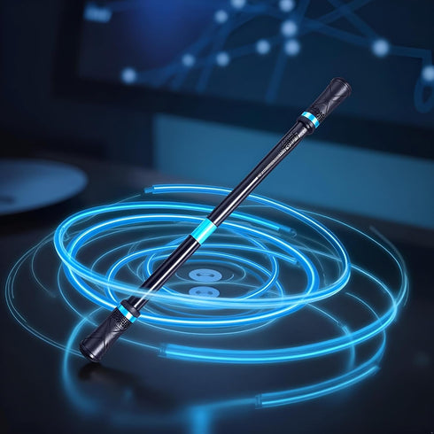 Jowxsx Black Finger Pen Spinning Mod Gaming Spinning Spinning Pen with Weighted Ball Finger Rotating Pen Office