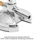 QWORK Lab Bunsen Burner with Flame Stabilizer, Gas Control for Efficient Heating, Pack of 2