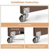 Chegulu 1" 4 Small L-Shaped Plate Casters, Swivel Furniture Wheels, TPR Silent, Mounting for Wooden Coffee Table