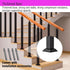 PAUANI 270 Stairs Handrail - Metal Stair Railing, Adjustable Flat Brackets Spindle Post, Safety Steps Support Grab