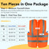 3-Pack Safety Vest for Women and Men