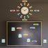 Yeaqee 31 Pcs Telling Time Bulletin Board, Analog Clock Practice with Dry Erase Pens for Home, Classroom
