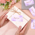 LXUEJIE 100 3.5 2 inch Pcs Thank You Cards, Purple Thank You Cards x Thanks Card with Free Write Purplek Thanks Card