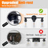 3-Light 18.51" DLLT Bathroom Light Fixtures: Black Modern Vanity Lights with Clear Glass Shade - Bathroom Wall Lamp