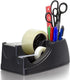 Officemate Recycled Heavy Duty Tape Dispenser, 2-in-1, Black, 1" and 3" Cores