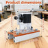 ZMJY 2-in-1 (0-2 Inch Router Jig for Slotting & Positioning, Heavy-Duty Aluminum Adjustable Bracket for Invisible