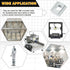 KOOTANS 100pcs 2020 Series Sliding T Nuts, Metric M3 Thread Slide in Hammer Head T-Nut for 6mm T-Slot