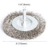 4PCS 3 Inch Stainless Steel Wire Wheel Brushes Kit for Drill with 1/4-Inch Shank,Wire Wheels for Power-Operated Grinders