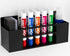 HBlife Wall Mount Acrylic Magnetic Dry Erase Marker Holder, 10 Slots for Office, School, Home, Not Included, Black