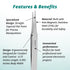 Excelta 2A-SA-PI Straight Tapered Flat Point Tweezers - 4.75 Inch, Anti-Magnetic Stainless Steel