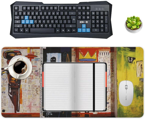 Jean Michel Basquiat Grillo Art Computer Essentials, Work Home Office Supplies, 30x60cm