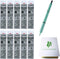 Uni Jetstream EDGE 0.38mm Oil-based Ballpoint Pen Mint Green Body + 10 Black Refills, Sticky Notes Value Set