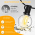 50FT 25+2 G40 Bulbs 2700K Ollny Outdoor String Lights, Waterproof Connectable Shatterproof Patio Lights with Edison