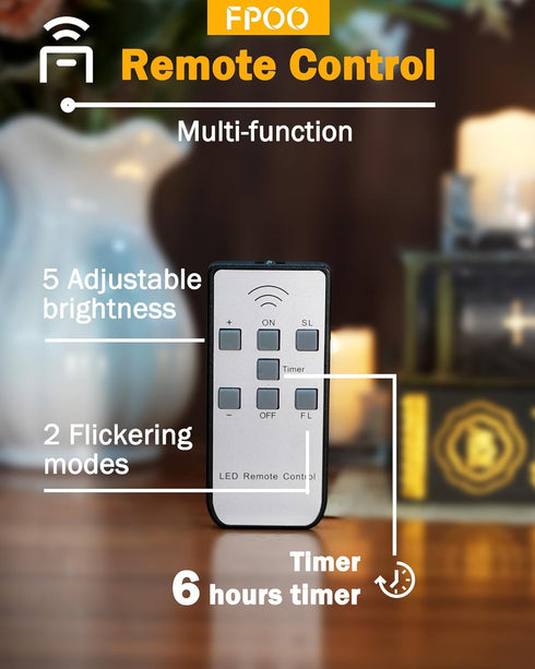 12 PCS Rechargeable Candles Flameless Tea Lights with Remote, USB LED Tealights with Timer Flickering Fake Candle
