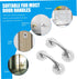 2 POPETPOP Pcs Suction Cup Door Handles for Seniors Portable Plastic Grab Bars for Glass Shower ADA Compliant