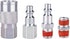 WYNNsky Air Hose Fittings 1/4 Inch NPT, Coupler/Plug with Storage Case, Blow Gun, Tire Gauge, 20-Piece