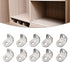 HanOaki 10 90 Pieces Stainless Steel L Shape Degree Brackets for Corner Reinforcement in Wood Furniture, Shelves