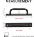 Ravinte 4 Pack Black Barn Door Handles, 5" Hole Center Sliding Door Handle with Plate for Closet Door