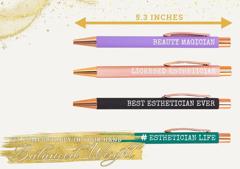 Set 4, InnoBeta Esthetician Gifts, Ballpoint Pen of Gift Ideas for on Birthday, Christmas, Thanksgiving Day