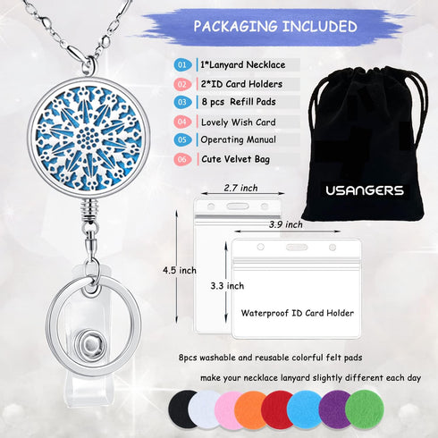 Retractable Lanyards for ID Badges, Teacher Lanyard, Nurse Badge Reels, Silver Chain Long Keychain
