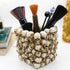 Halloween Decor Skull Pen Holder, Goth Human Skull Makeup Accessory for Desk, Gothic Pencil Cup