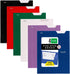 Five Star 4-Pocket Folder, 6 Pack, Assorted Colors, Paper Folder, Fits 3-Ring Binders, Holds 8-1/2" x 11" Paper (38058)