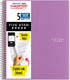 Five Star 5 Subject Spiral Notebook, College Ruled Paper, 200 Sheets, Water Resistant Cover, Purple (38748)