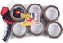 Heavy Duty Tape Gun Dispenser with 6 Clear Packaging Tapes, 48cm X 66m for Moving Boxes and General Packing