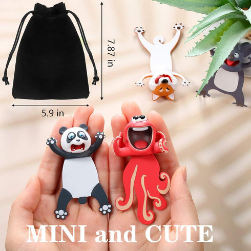 Zonon 14 Pieces 3D Animal Bookmarks for Kids, Cartoon Novelty Stationery Birthday Party Favors for Students