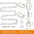 15 65 Lbs PATIKIL Feet Lighting Chain for Hanging Lamp, Chandelier Chain Light Fixture Chain Load Capacity for Pendant